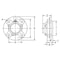 Ami Bearings SINGLE ROW BALL BEARING, 90MM WIDE SET SCREW PILOTED FLG CART CLS CI COVER CUCFC218CE - alternate 2